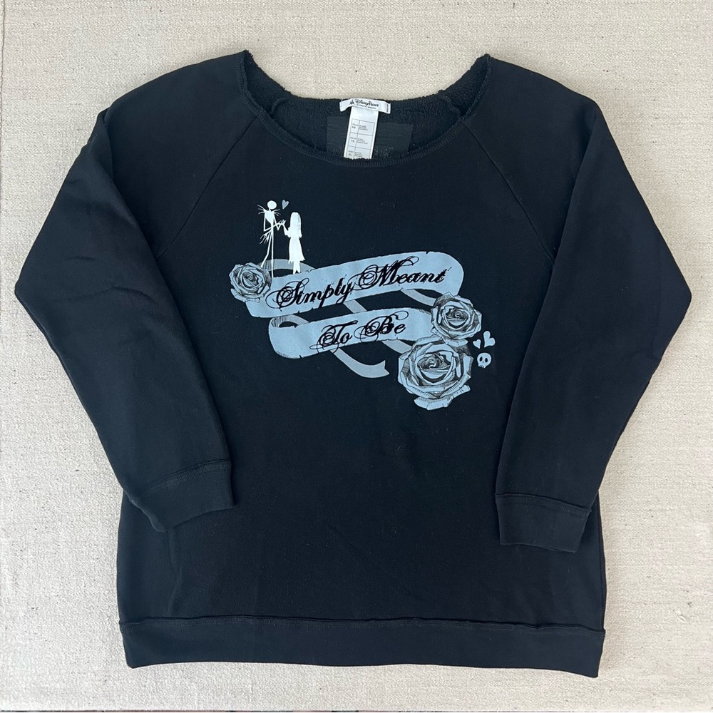 Disney Parks Simply Meant To Be The Nightmare Before Christmas Sweatshirt XL